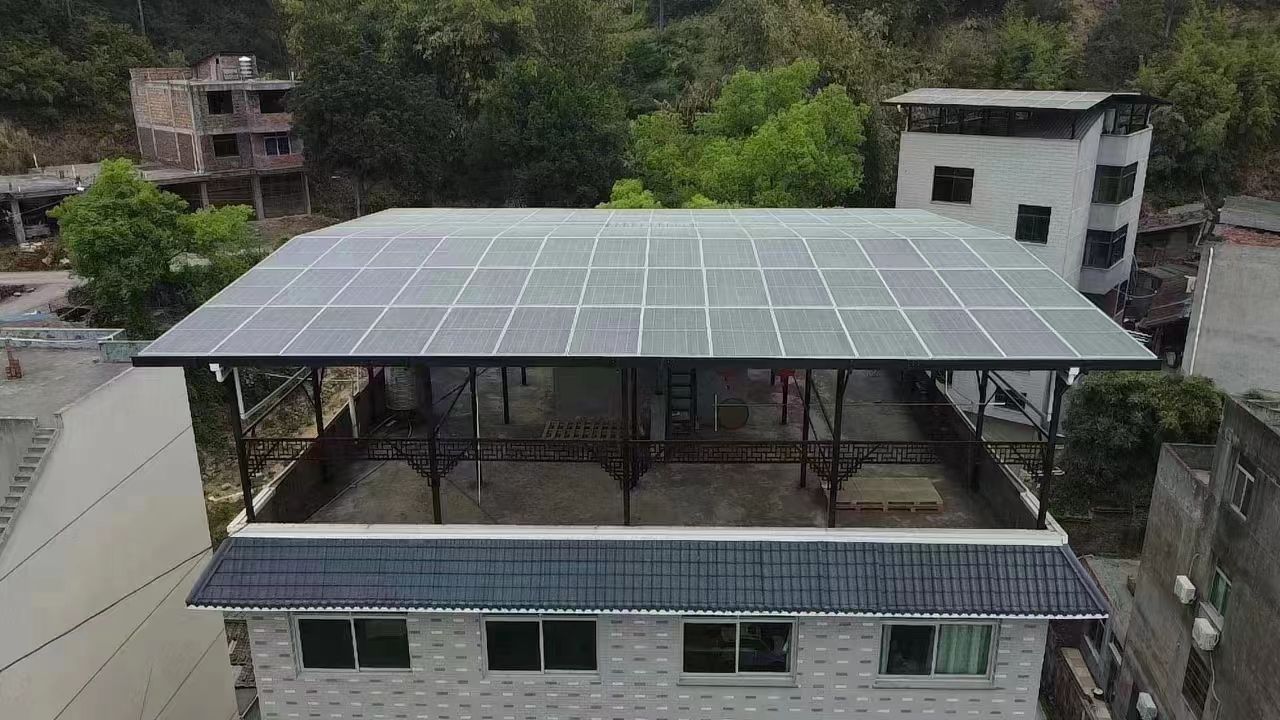 成都15kw+10kwh自建别墅家庭光伏储能系统